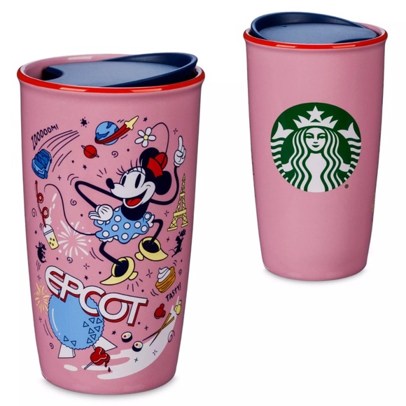 Starbucks Other - Disney Parks STARBUCKS EPCOT Exclusive Ceramic Tumbler Pink 12oz - NEW